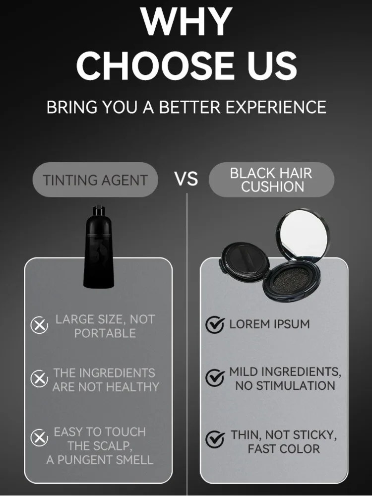 وسادة MLSMILE سهلة التلوين، كريم صبغ الشعر السحري القابل للتصرف باللون الأبيض، 3 ألوان