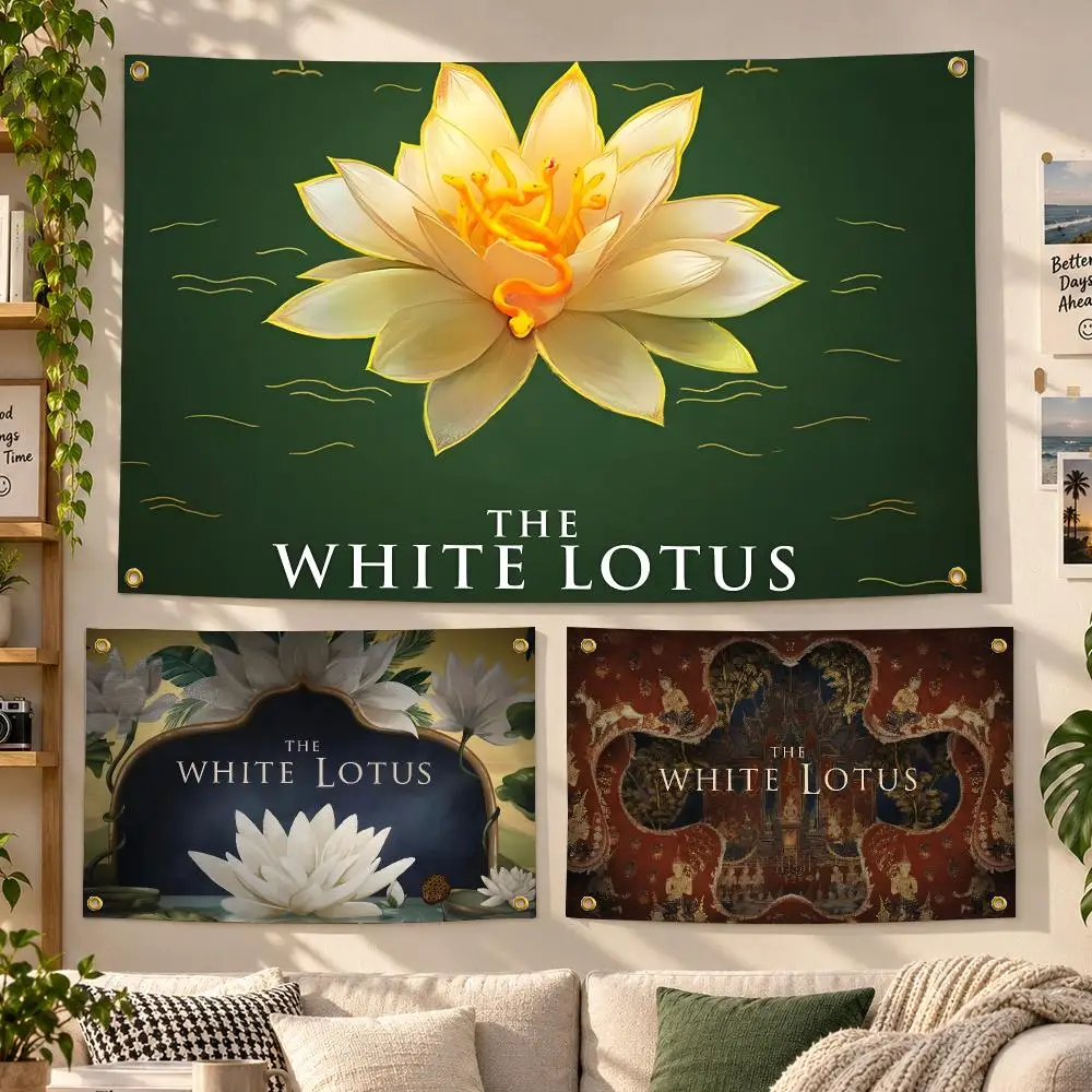 Series The White Lotus Drama Flags Personalized Banner Flag Room Dorm Camping Picnic Garage Bar Outdoor Wall Decor