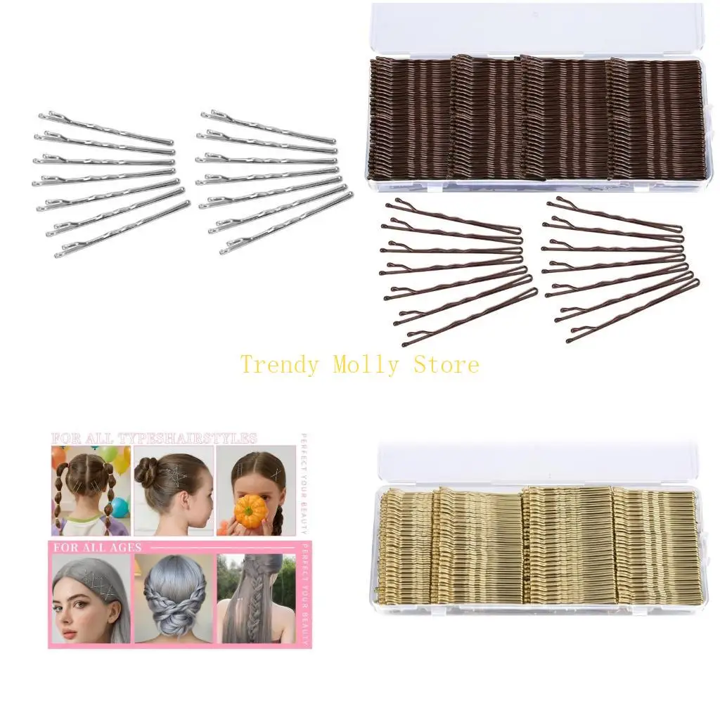 

N5KB Металлическая заколка для волос в штучной упаковке Нескользящая сильная фиксация для женщин и девочек для ежедневного для