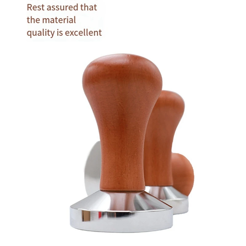 Coffee Tamper Wooden Stainless Steel Base Suitable For Delonghi Breville Espresso Machine Accessories-FS-PHFU