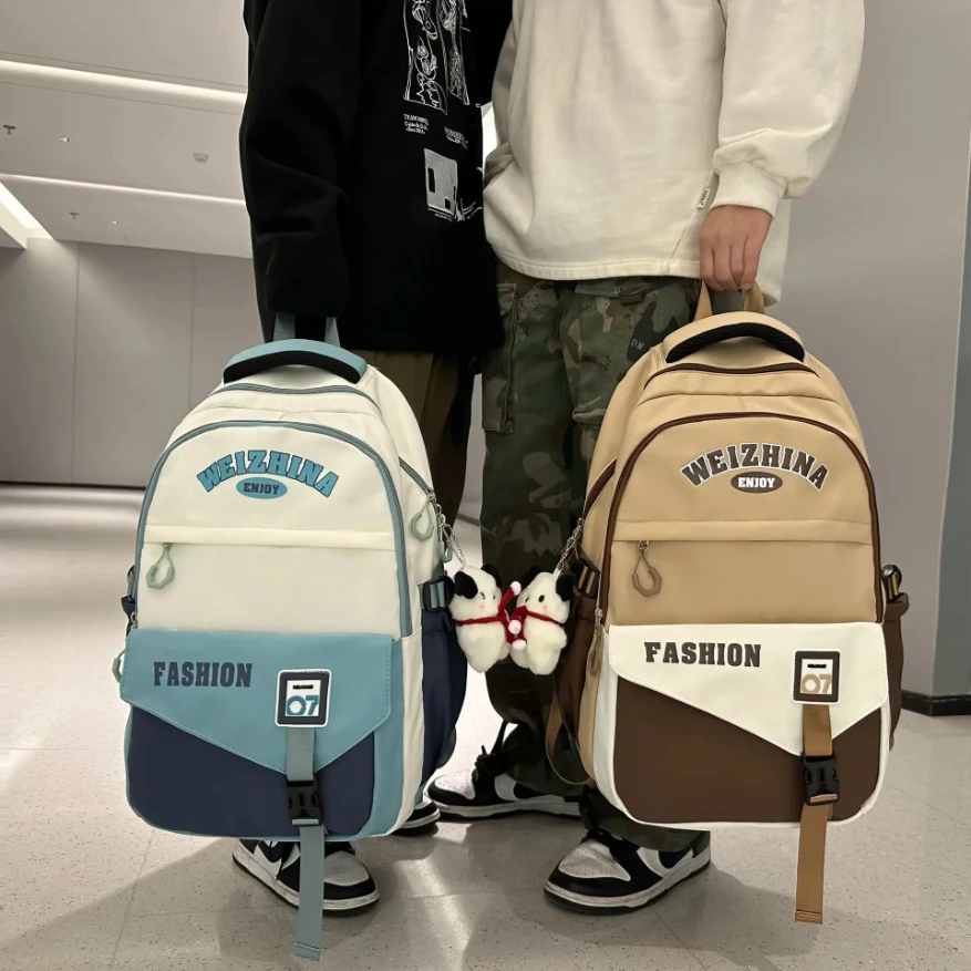 

Hot Sale 2024 Fashion Schoolbag Female Student Backpack Large Capacity Fashion Boy Backpack Computer Bag Femal School