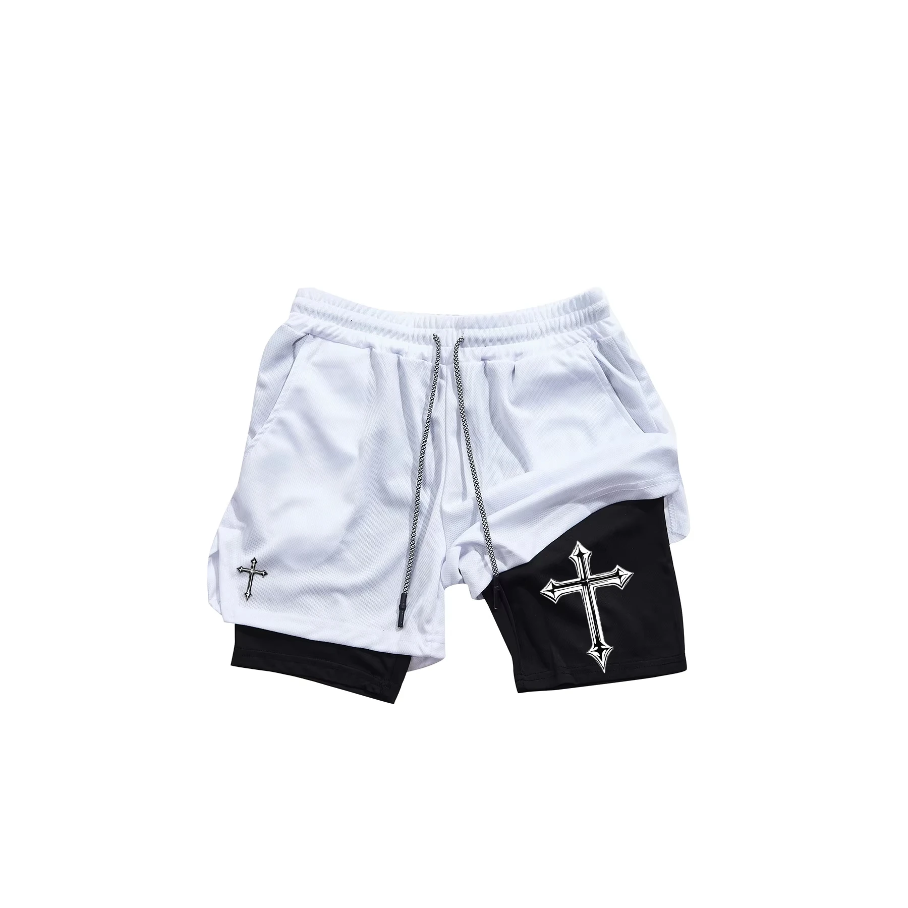 

Summer Men's Japanese Anime Print Sports Fitness Breathable Shorts for Outdoor Jogging and Beach Shorts Unisex Biker Shorts