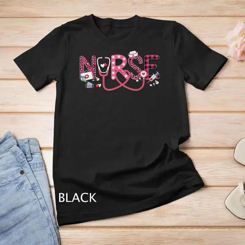 LOVE Stethoscope Nurse Life Valentine Day Women Gift T Shirt Unisex T shirt