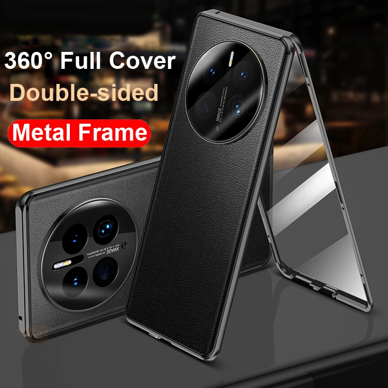Metal Phone Case For Honor X9C Smart X9B X9A X7C X7b magic 6 7 Pro 4 Lite 5G Temper Glass Lens Protect Leather Back Cover cases