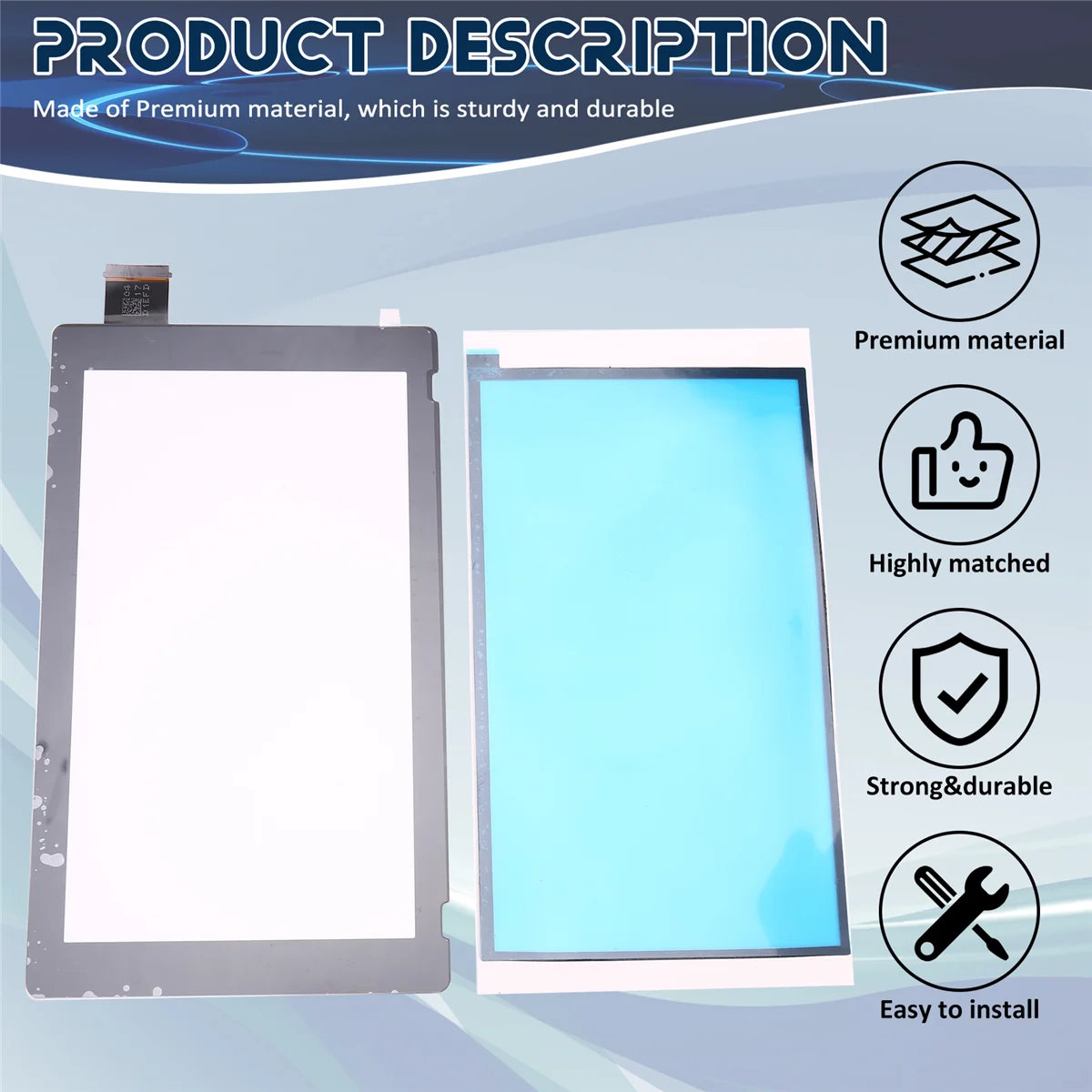 Сменный ЖК-дисплей с сенсорным экраном и наклейкой с клейкими полосками