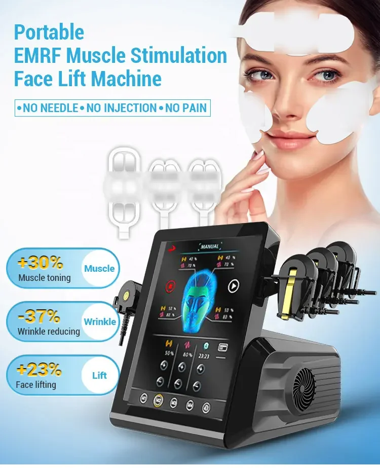 

2025 Salon Spa Equipment New Portable EMS RF Machine Face Anti Aging Facial Muscle Stimulator Skin Lift Tightening Machine