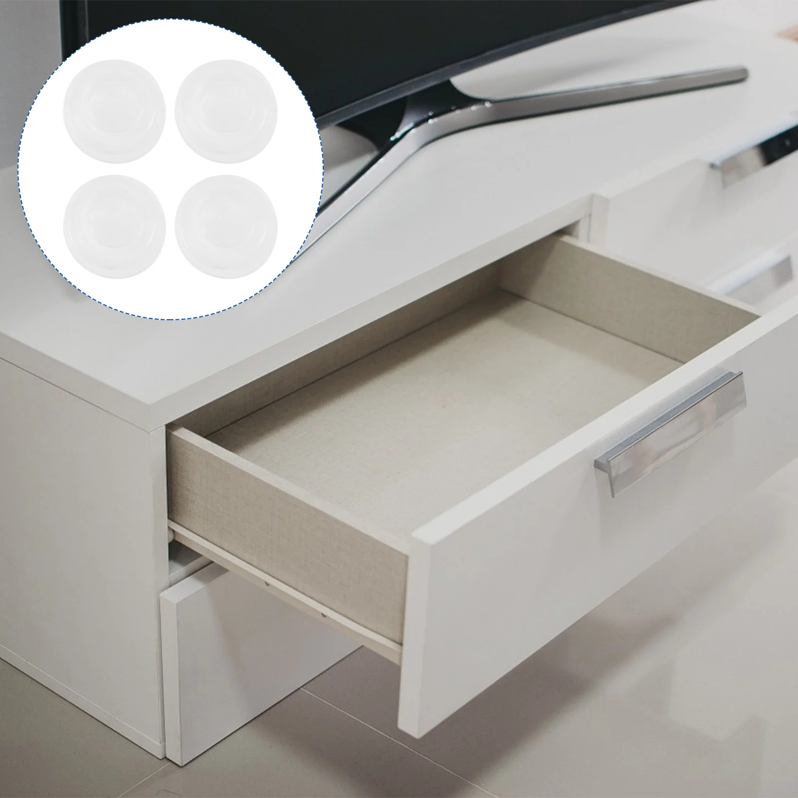 

50pcs Toilet Seat Buffer Pads Silicone Cabinet Door Bumpers Noise Reducing Wall Protector Self Adhesive Door Stoppers Hardware