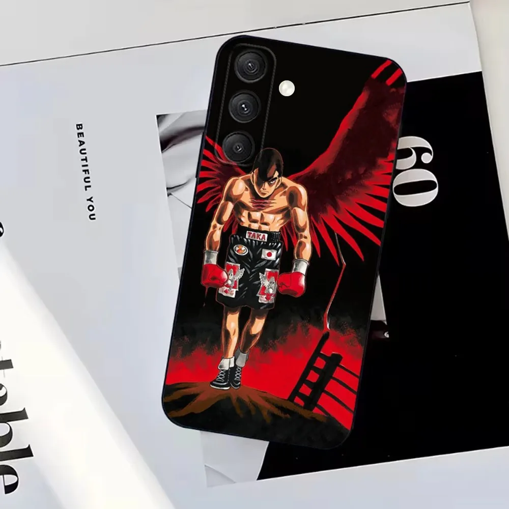 Boxing H-Hajime no Ippo Phone Case For Samsung S25,S24,S23,S22,S21,S20,S10,Ultra,Plus,Lite,FE,Soft Silicone Black Cover
