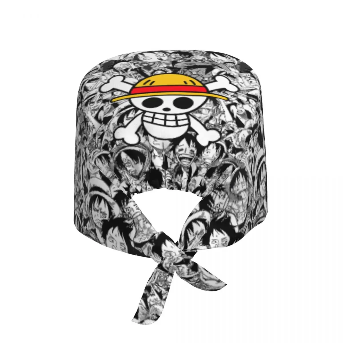 Aangepaste L-Luffyes schedel piraat schoonmaken werkende pet coole mannen vrouwen scrub cap chirurgische hoed verpleegster scrubs hoed voor tandarts