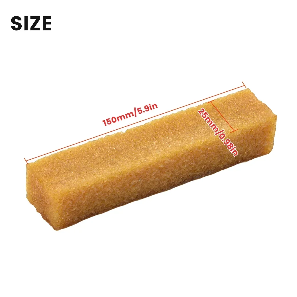 High Quality Brand New Sandpaper Eraser Accessories Rubber Sanding Belt Yellow 150×25×25mm Remove Adhesive Cleaning Eraser