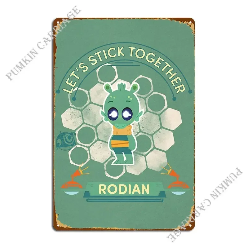 Металлическая табличка-постер Rodian, декор для стен гаража, жестяная вывеска для кухни