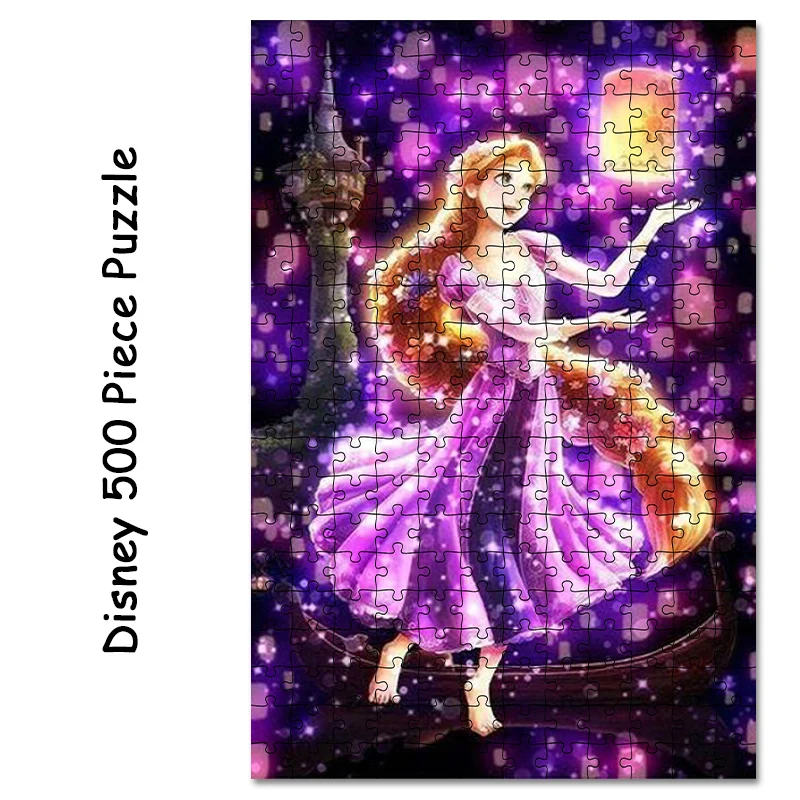 Disney Princess 1000 Pieces Puzzle Kid Toy Wooden Puzzle Development Brain Clear Adult Logic Movie Poster Anime Cartoon Art