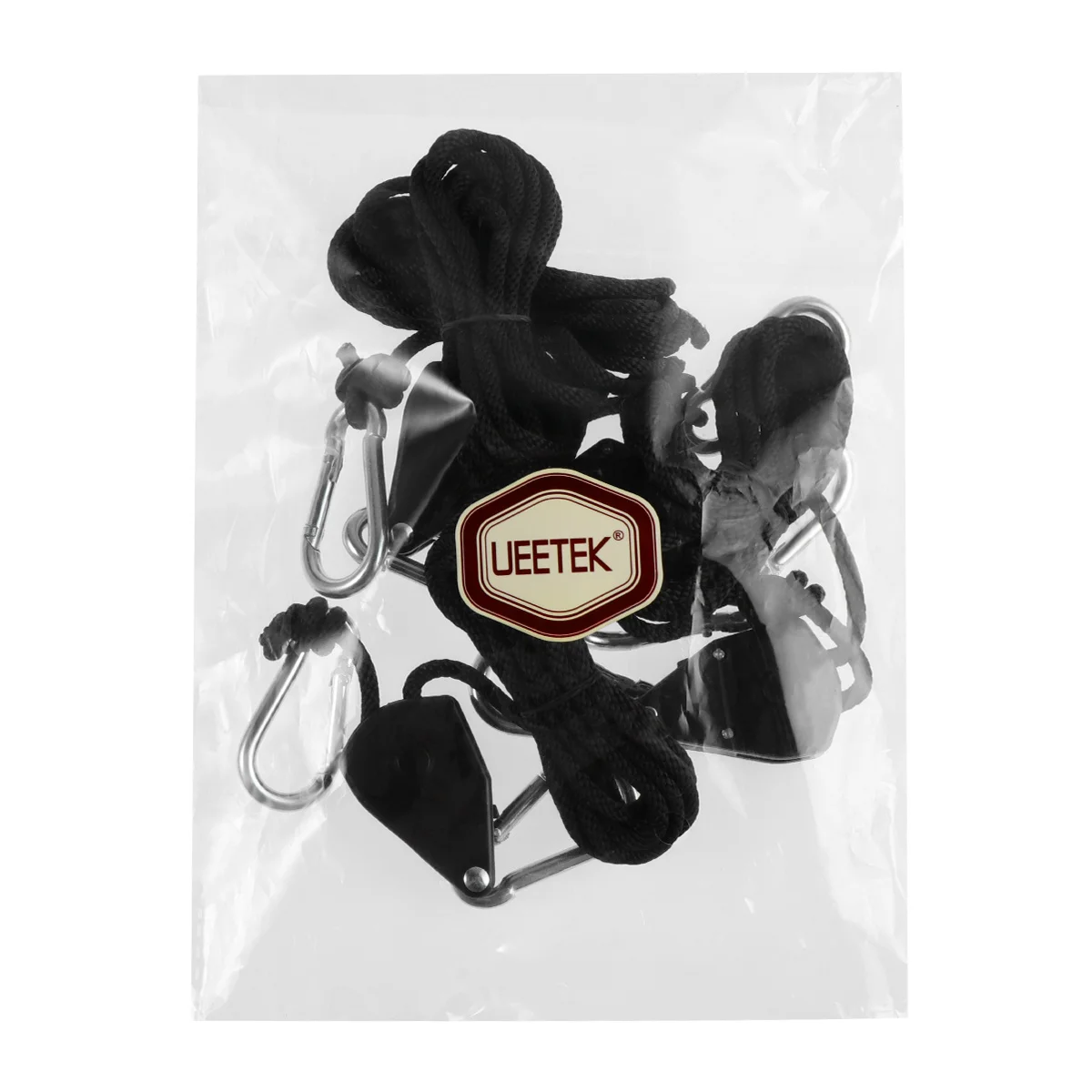 4 Stück wachsen leichte Ratschen-Seil-Aufhänger, verstellbar, robust, für Gartenbeleuchtung, Aufhängungssystem für Pflanzen, Ventilatoren, Ventilatoren