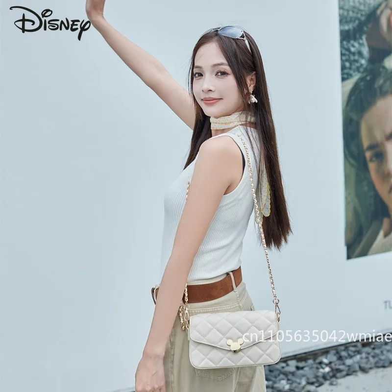 ديزني ميكي 2026 جديد المرأة حقيبة كروسبودي موضة عالية الجودة سلسلة حقيبة نسائية بلون تنوعا فتاة الهاتف حقيبة التخزين