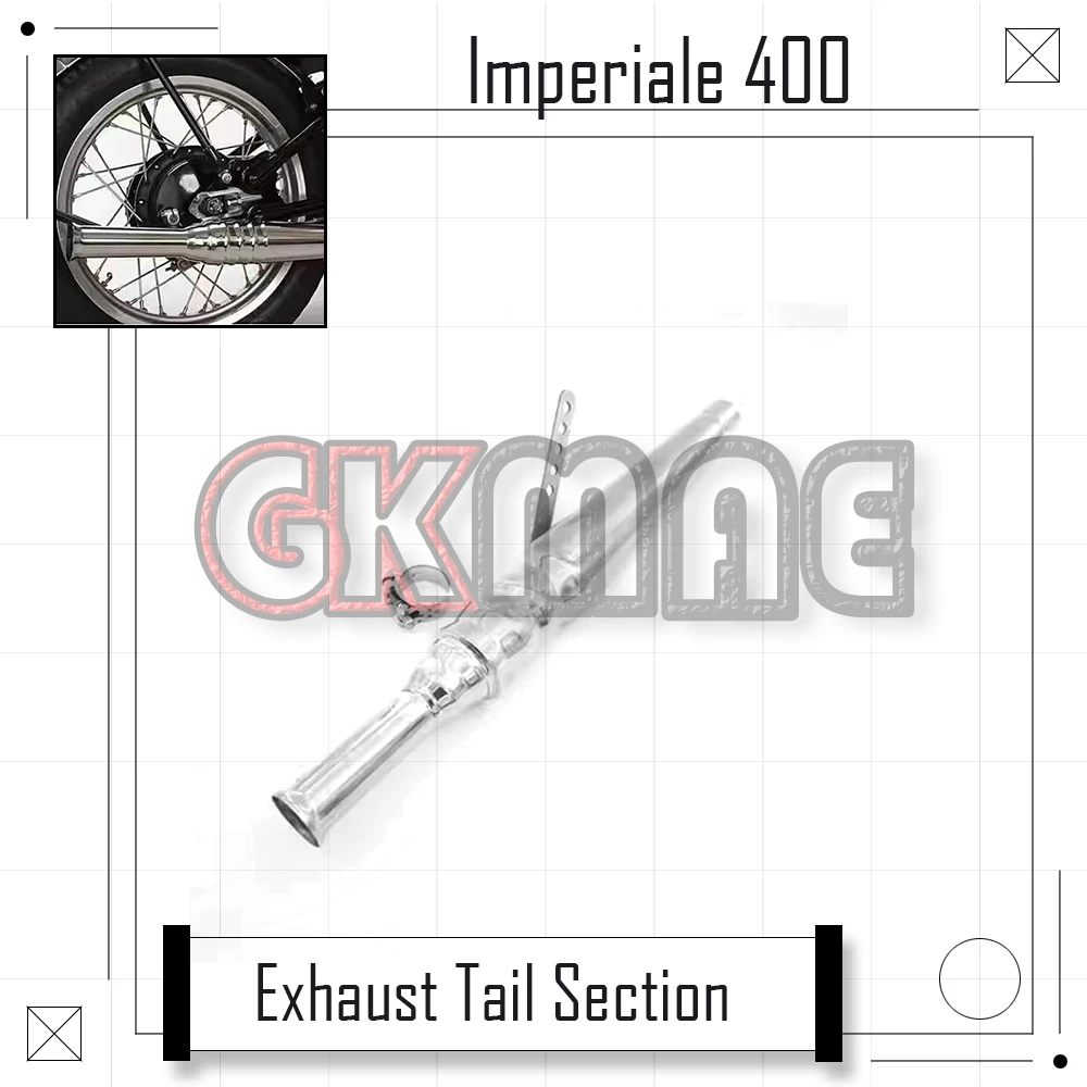 

For Benelli BJ Imperiale 400 Motorcycle Modified Stainless Steel Retro Exhaust Pipe Exhaust Tail Section