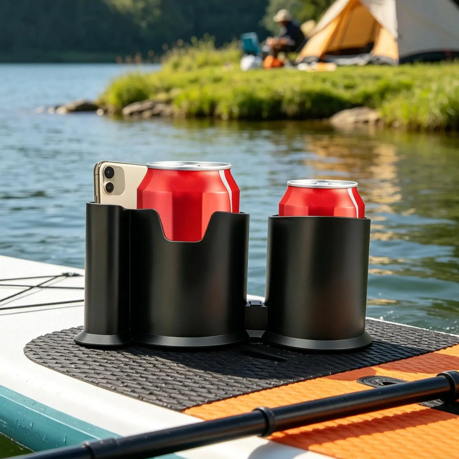

Kayak Cup Holder Anti-Slip Spill-Proof Portable Canoe Cup Holder Phone Mount For Outdoor Surfboards Canoes SUPs Boats Fishing