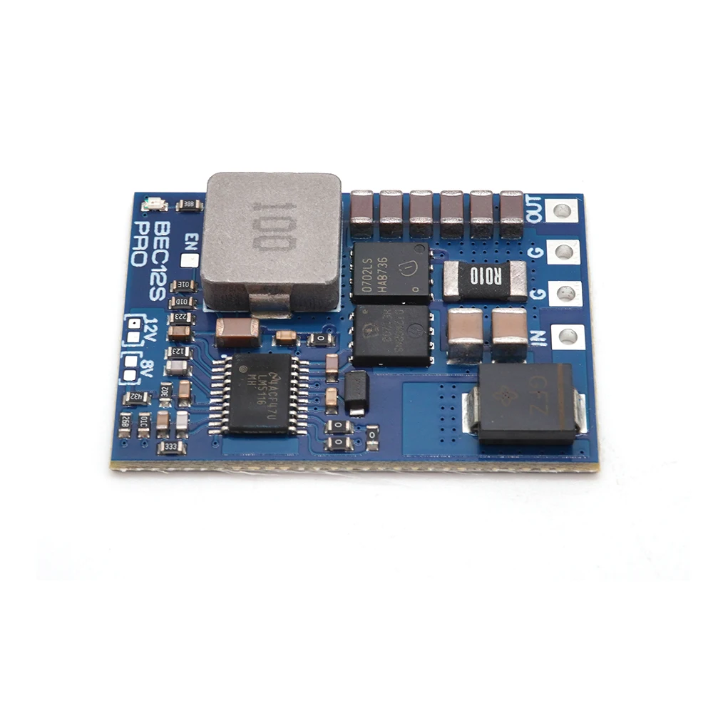 MATEK BEC12S-PRO 9-55V BEC Module 5V/8V/12V Output Voltage Power Module Overcurrent Protection Self-recovery for RC FPV Drone