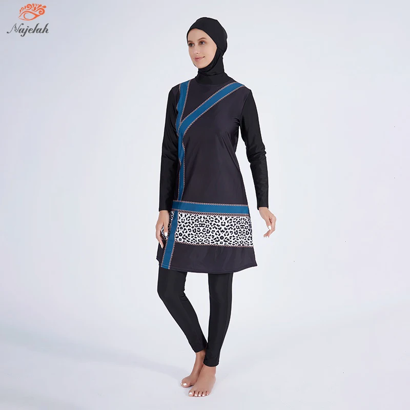 Muslim Swimwear Women Hijab Modest Burkini Swimsuit Islamic Long Sleeve Cover Ups Swimming Suit Hijabs For Woman Swim Bathing