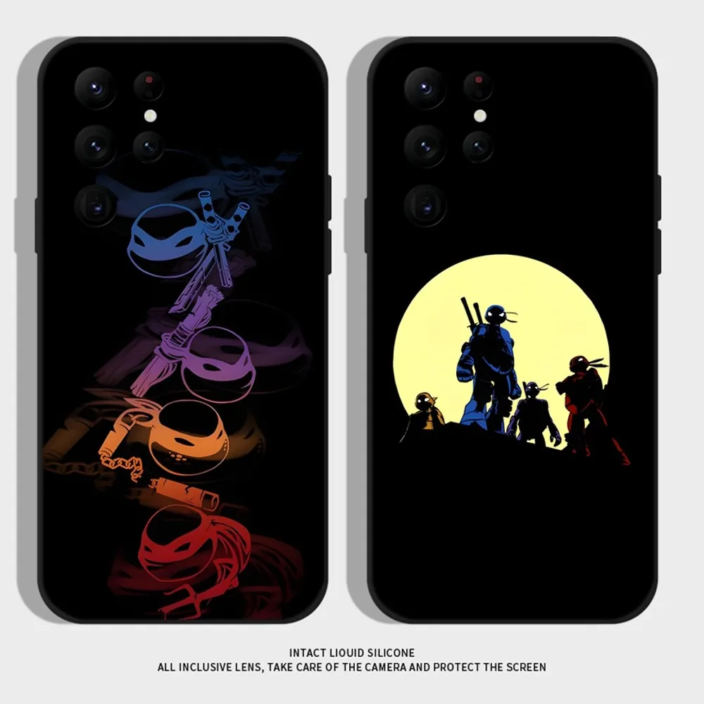 

M-MutantsS N-Ninjas Turtles Phone Case For Samsung S24,S22 Ultra,S20,S30 plus,S22 plus,S23,S30 ultra 5G Silicone Cover