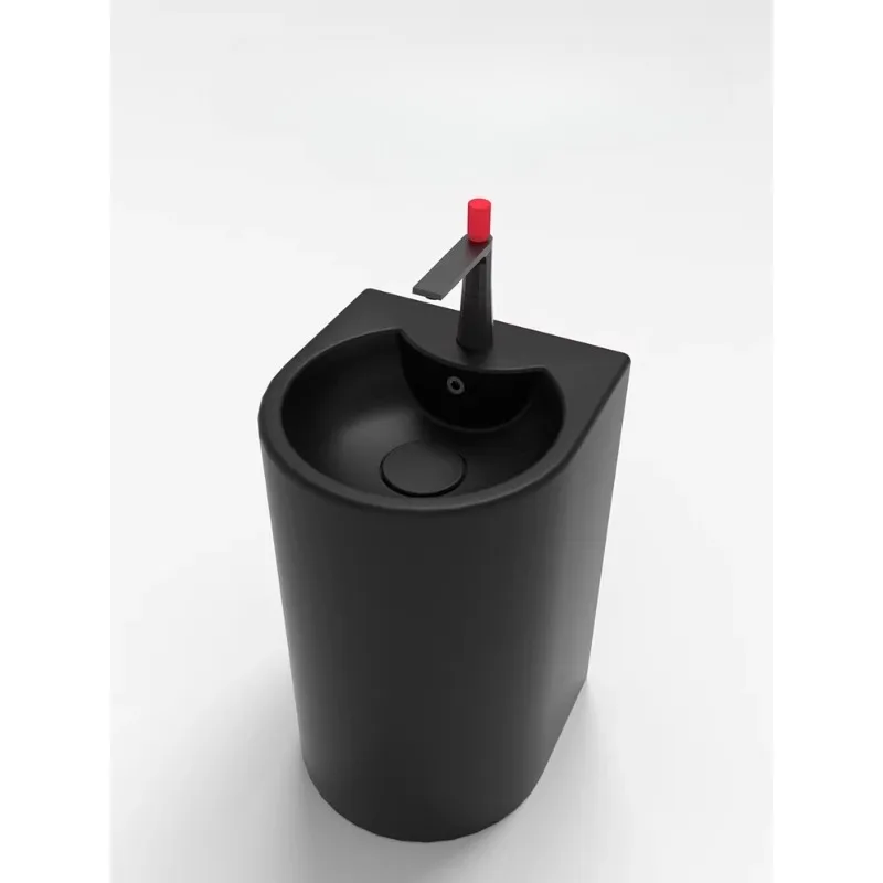 

Sink color children's column basin integrated height and low cartoon sink