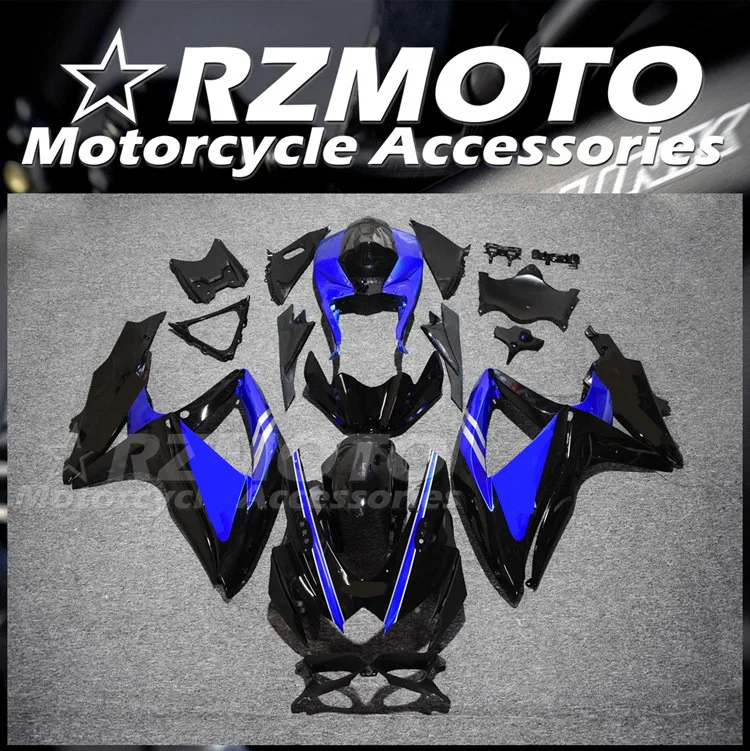 

4Gifts New ABS Whole Motorcycle Fairings Kit Fit For SUZUKI 600 750 K8 2008 2009 2010 08 09 10 Bodywork Set Custom Black Blue