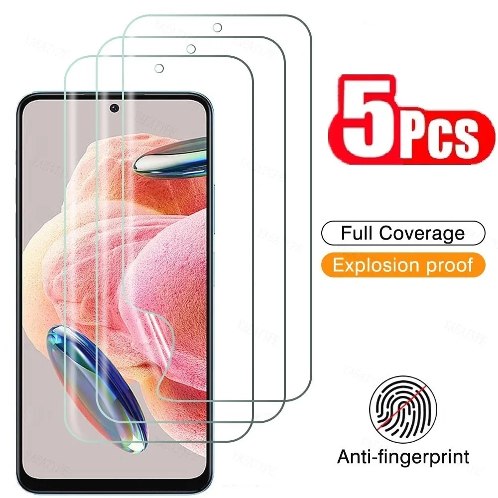 5Pcs Hydrogel Film for Redmi Note13 12 11 10 9 8 7 Pro Plus5G 12S 11S 10S 9S Screen Protector for Redmi 12C 10C 9C 9T 9A 9AT 12C