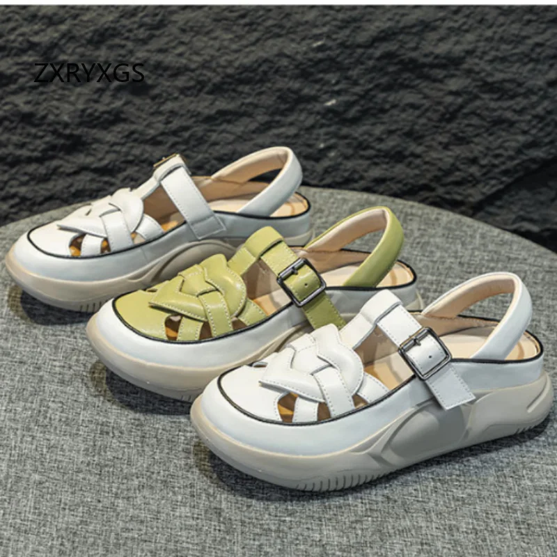 ZXRYXGS جديد صيفي فاخر من جلد  - مراجعة Women Shoes Size 4 In Cm وسعره