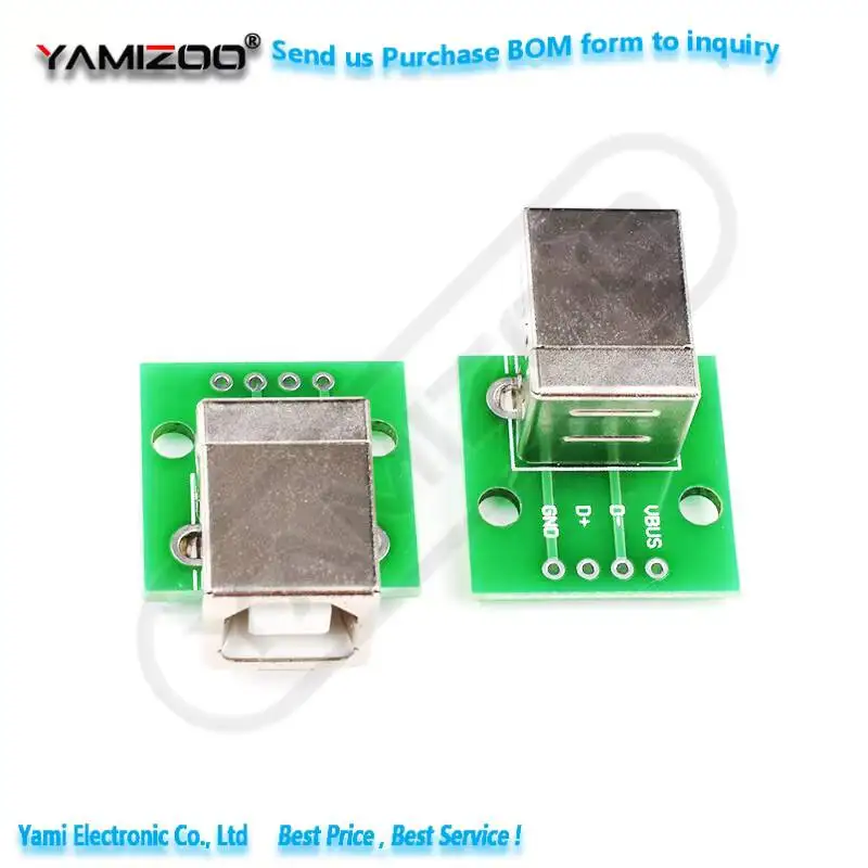 1~5 Stück B-Typ USB-Buchse Stecker Quadratischer Anschluss D BF Adapterplatine Schnittstellenkopf Drucker – Detail 2