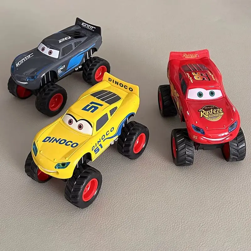 Disney Toy Story 4 Model Auta z Bajki Zygzak McQueen ze Światłami, Napęd Inercyjny, Auta z Wolnym Ruchem Koła, Kolekcja Zabawek, Prezent dla Dzieci