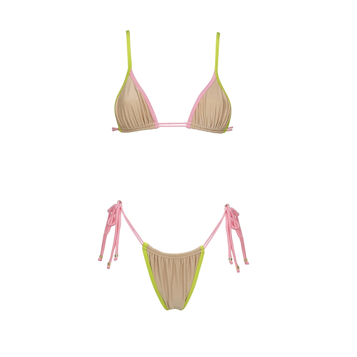 Maillot de bain brésilien sexy pour femmes, bikini push up, micro, ensemble deux pièces, bandage, vêtements de plage, 2024