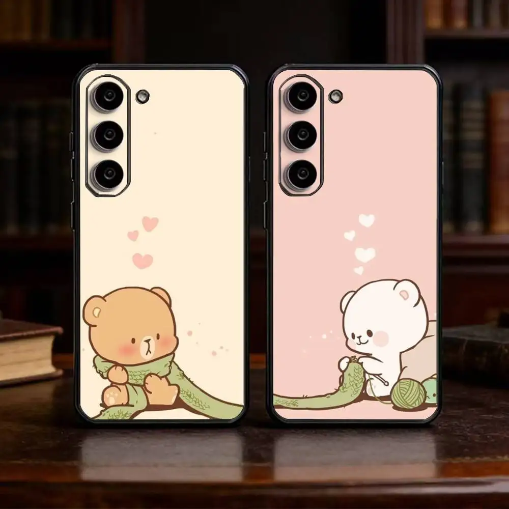 

M-Milk Mocha Phone Case For Samsung Galaxy A91,80,73,72 ,71,53,52,32 ,31,22,21s,20,Soft Black Case
