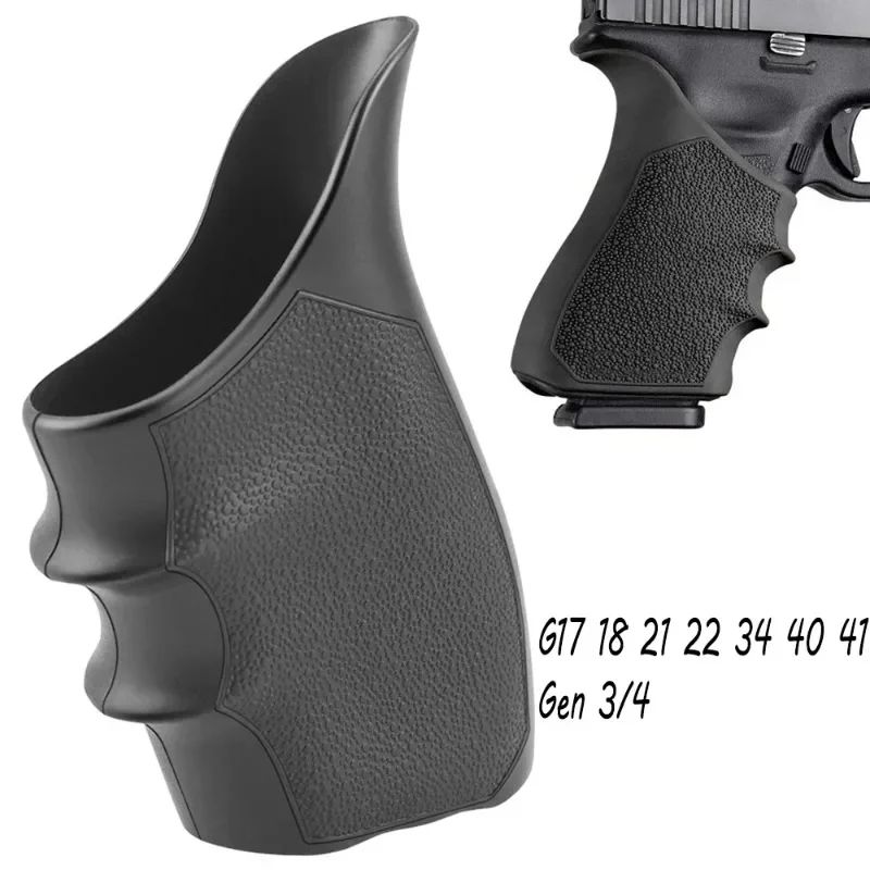 

GLOCK 17, 18, 20, 21, 22, 24, 31, 34, 35, 37, 40, 41 (Gen 3-4): HandALL Beavertail Grip Sleeve - Black