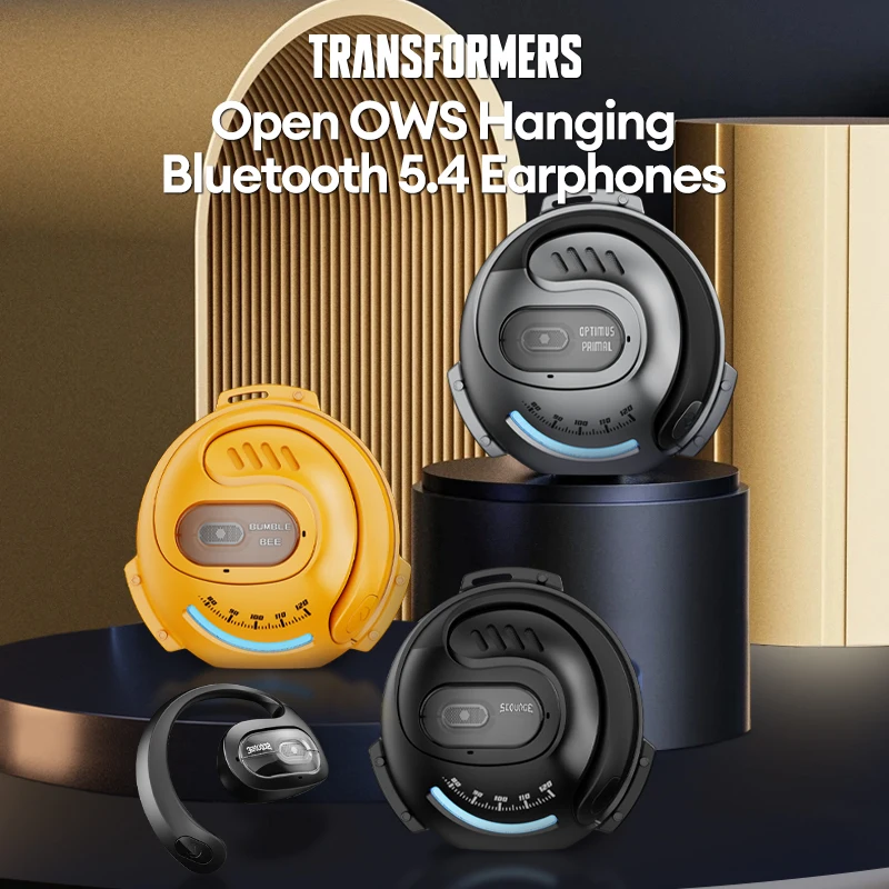 Choice TRANSFORMERS TF-T07 × X15 Pro Ear Hook Wireless Bluetooth 5.4 Earphones Low Latency Headphones Sport Gaming Gamer Earbuds