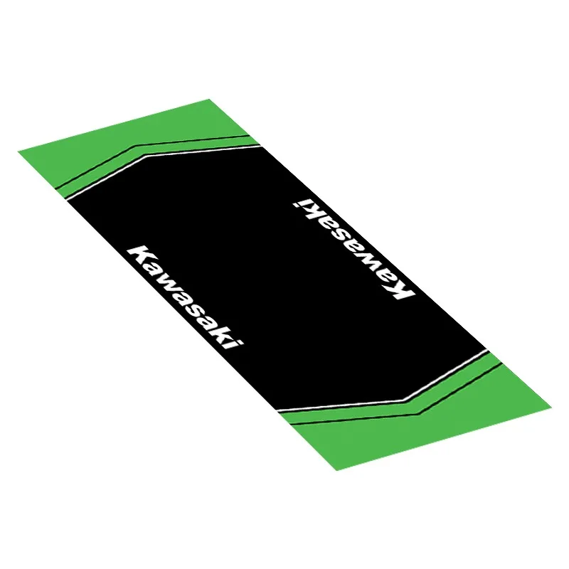 Aangepaste Kawasaki Ninja motorfiets parkeermat antislip garagekleed waterdicht racen moto display tapijt decoratie mat