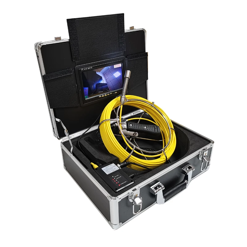 

Pipe Inspection Camera With 17mm Lens, 7'' LCD Screen Sewer Pipe Camera With 6 LED Lights, 20m Cable