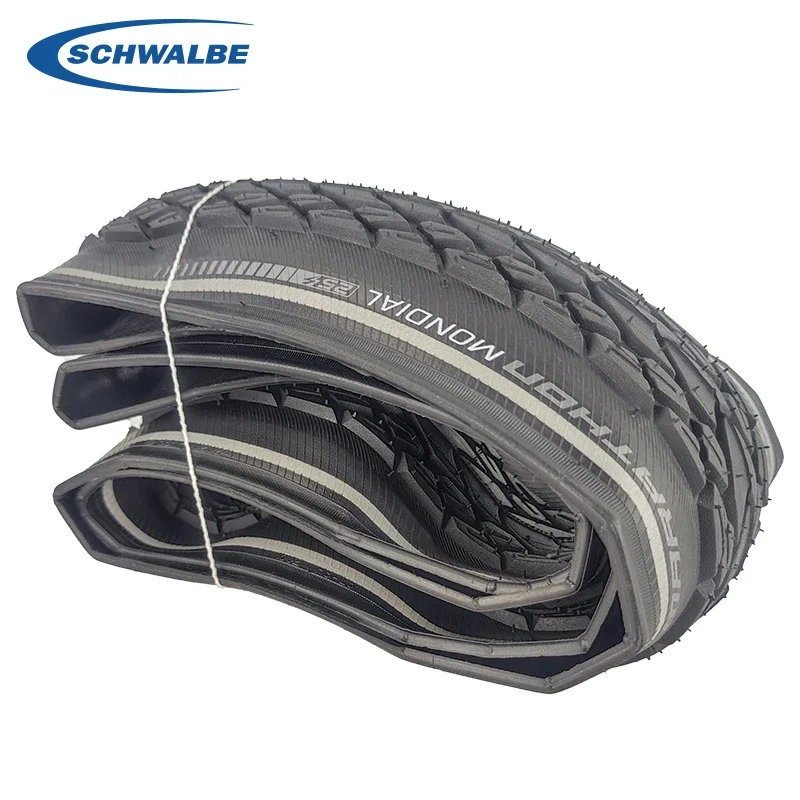 SCHWALBE MARATHON MONDIAL Touring Bicycle Tire 27.5/28x2.00 Black Reflex Folding Tire for Touring MTB Bike Cycling Parts