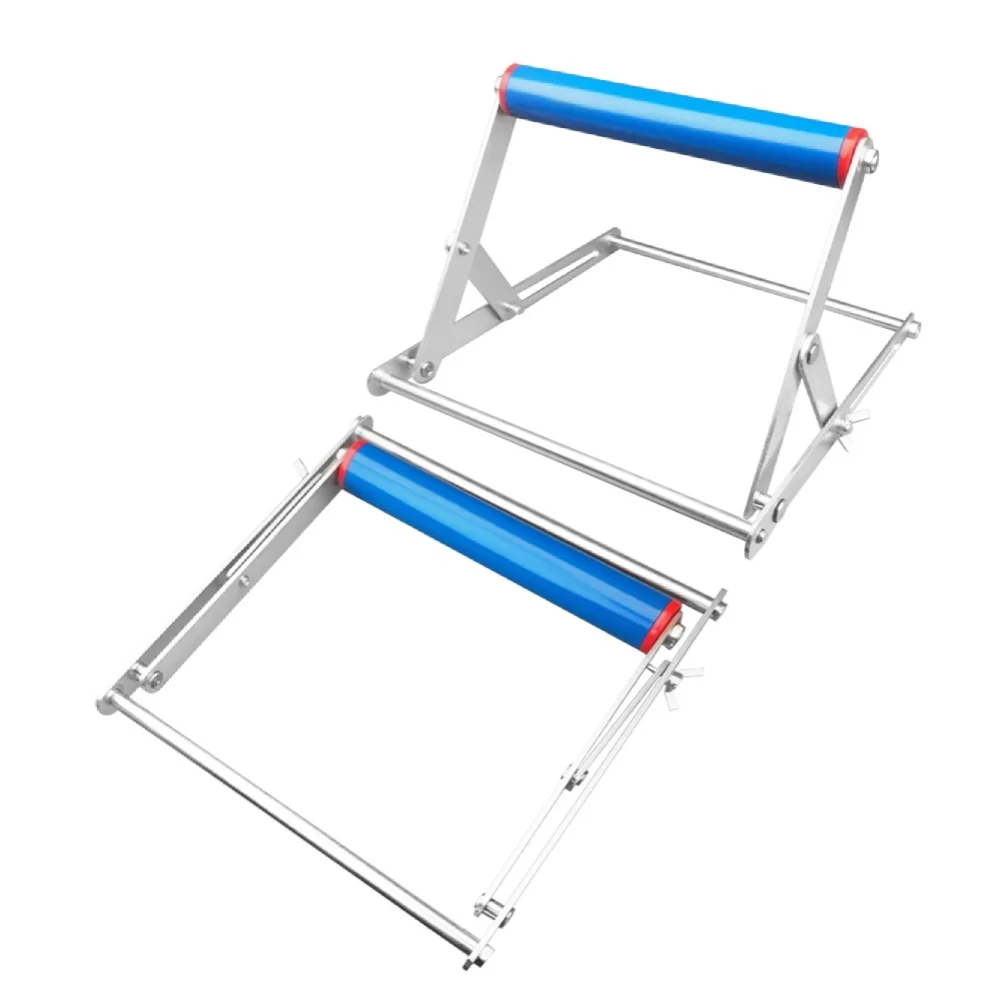 

Portable Foldable Metal Support Frame Featuring Adjustable Height and Construction for Use with Multiple Cutting Tools