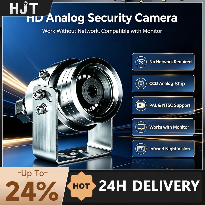 HJT Analog CCD камера 304 Stainless Stell IR Night Vision 3.6mm Explosion-proof камера Security Surveillance  Outdoor Home камер