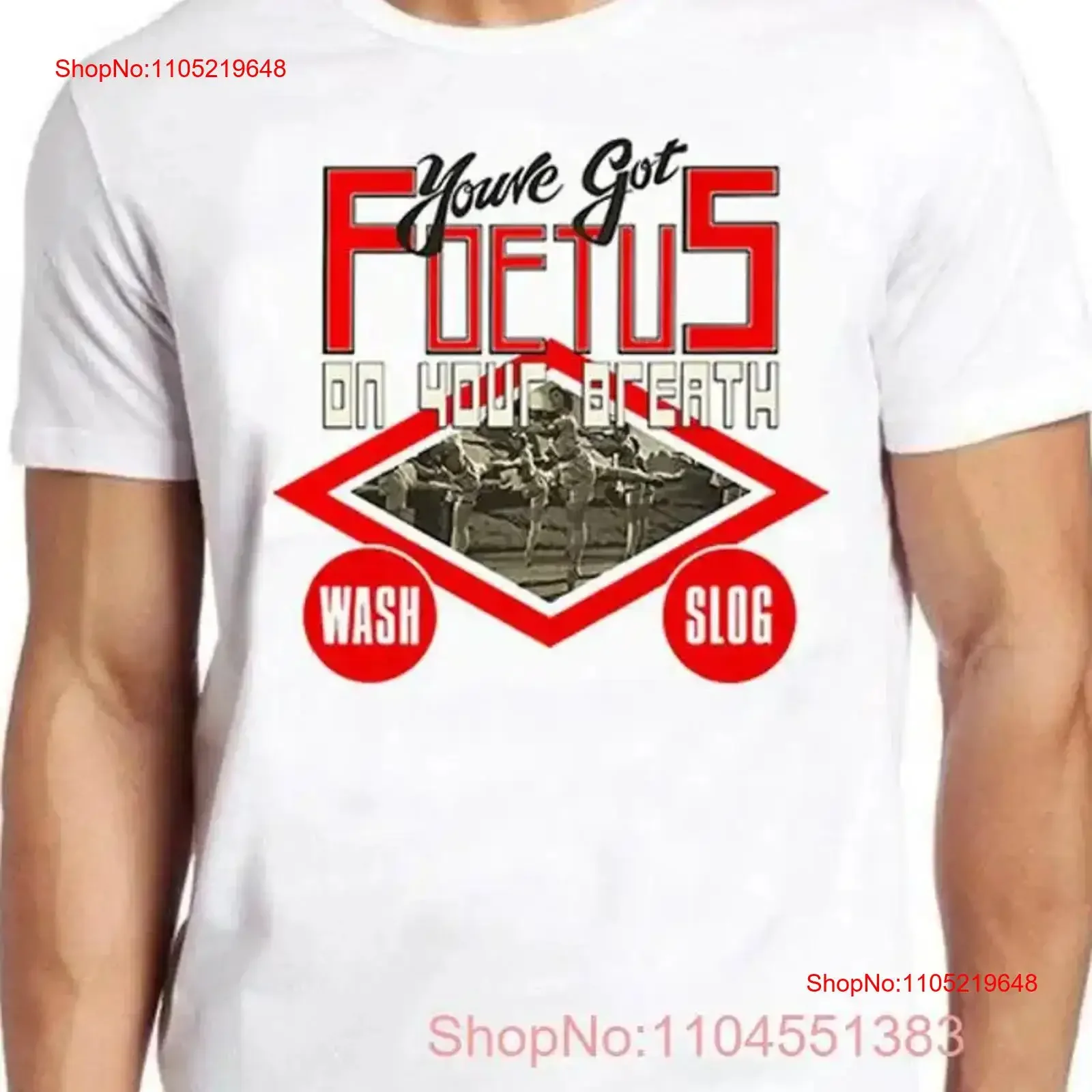 

Футболка You've Got Foetus on Your Breath B3099 Wash Slog Cool S 5XL, винтажная стираная футболка унисекс, мягкая повседневная растянутая графика