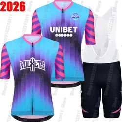 2026 Unibet Tietema Rockets Team Cycling Jersey Set Mens Clothing Road Bike Suit Mountain Bicycle Shirt Bib Shorts MTB Maillot