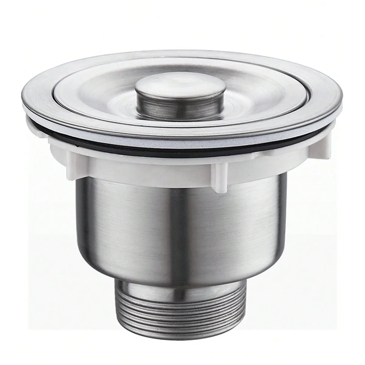 ワンピースステンレス鋼シンクフィルターバスケット、キッチンステンレス鋼洗面台シンク水切りアクセサリー食器洗い機シングルと