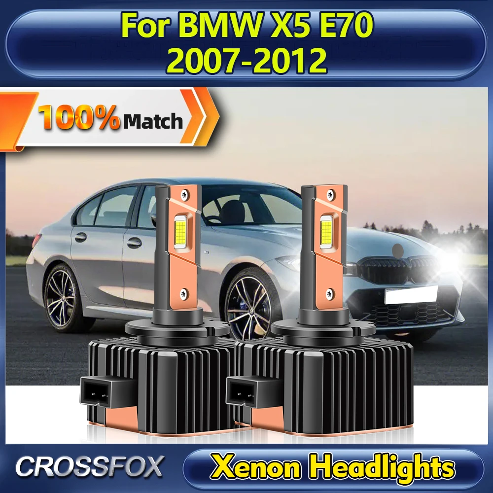 

D1S LED Headlights 30000LM 120W HID Xenon Lights 6000K Plug&Play Auto Headlamps For BMW X5 E70 2007 2008 2009 2010 2011 2012