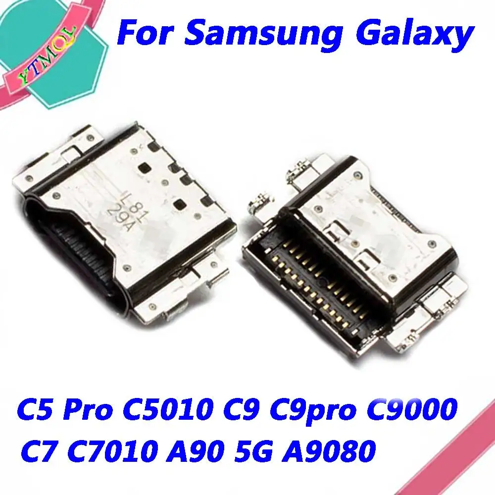 2-20Pcs For Samsung Galaxy C5 Pro C5010 C9 C9pro C9000 C7 C7010 A90 5G A9080 USB Jack Charger Socket Dock Charging Port Connecto