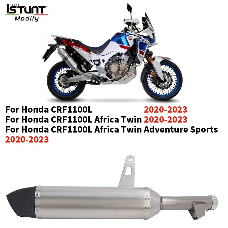 

Motorcycle Exhaust System Espace Moto Muffler Slip On For Honda CRF1100L CRF 1100L Africa Twin Adventure Sports 2020 - 2023