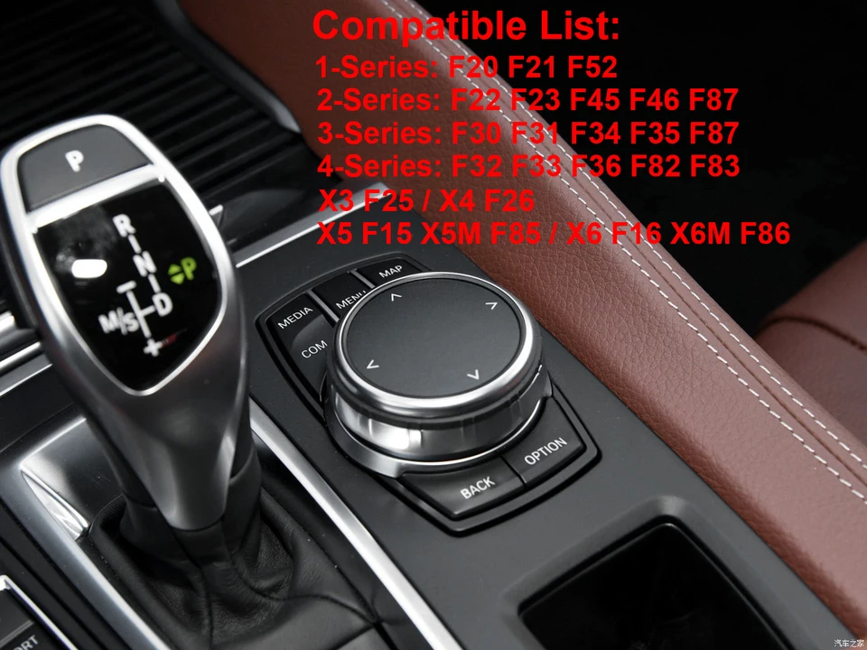 Car Console CIC i-Drive Multimedia Button For BMW 1 2 3 4-Series
