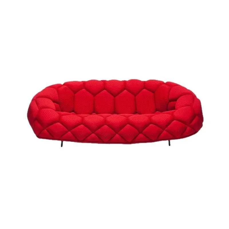 

Italian light luxury creative villa balcony leisure double sofa, designer creative Internet celebrity sofa