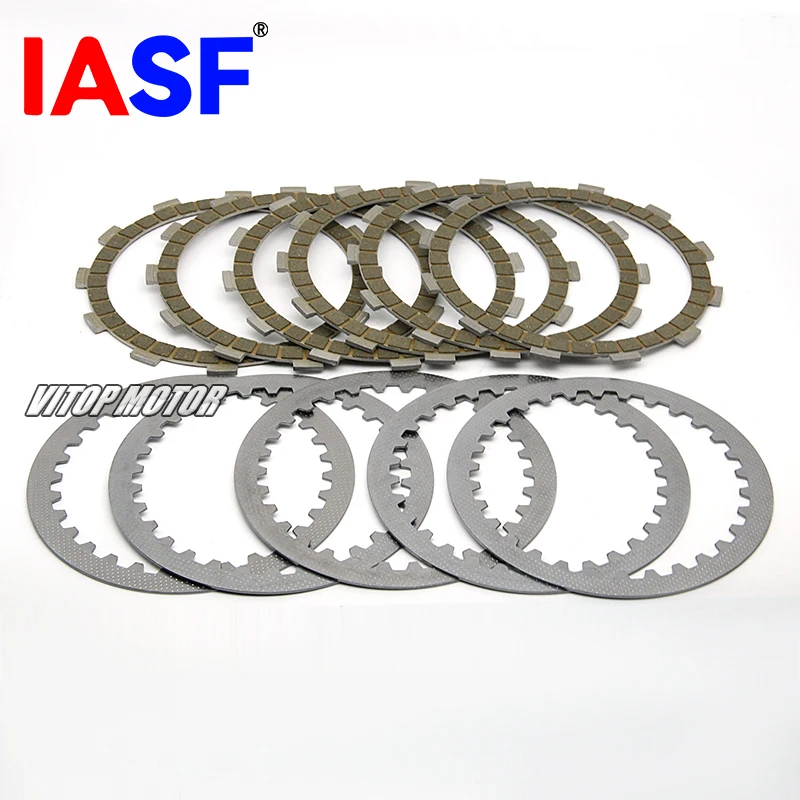 IASF for Zongshen ZS177MM NC250 NC 250 250CC ZONGSHEN RX3 ZS250GY KAYO K6 T6 BSE Paper Base Clutch Friction Steel Plate Discs