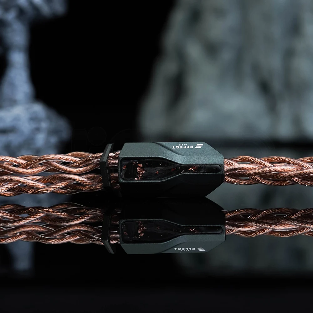 Efecto Audio Signature Series II Ares S II Cable de auriculares de 8 cables 2 pines 0,78 ConX conector intercambiable Cable IEM profesional