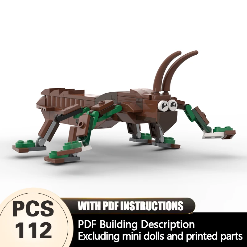 

Creators Animal Series Model MOC Building Bricks Phasmatodea Modular Technology Gifts Holiday Assemble Children Toys Suit