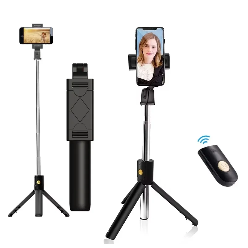 Foldable Wireless Selfie Stick Tripod Stand With Bluetooth R
